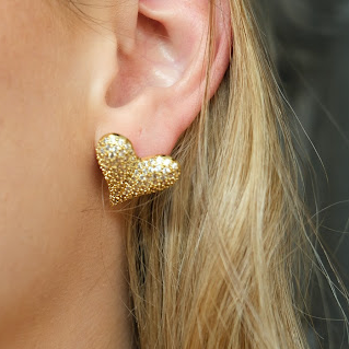 HINNA HEART STUDS - Anemona Joyería