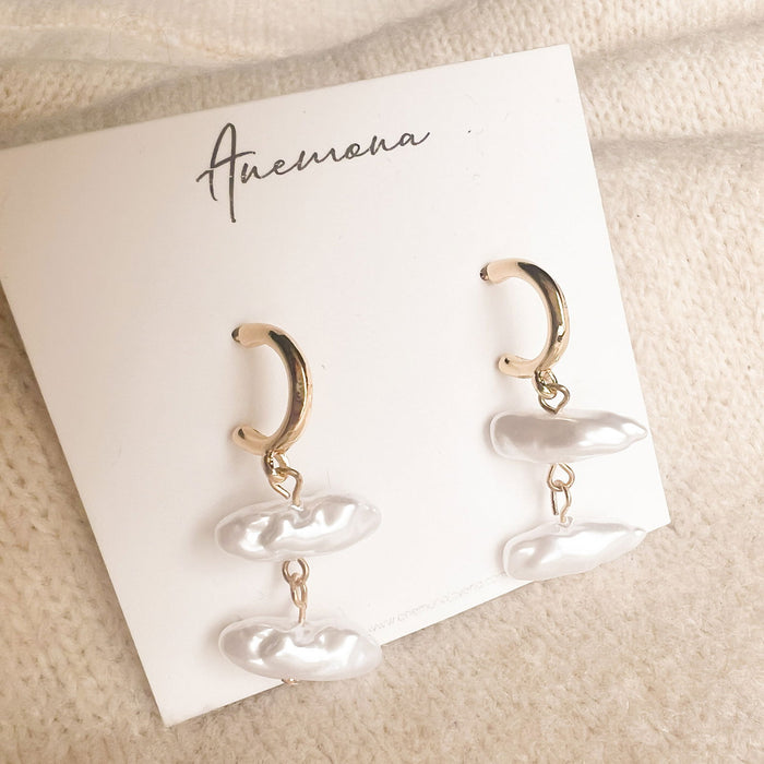 MINA PEARL EARRINGS - Anemona Joyería