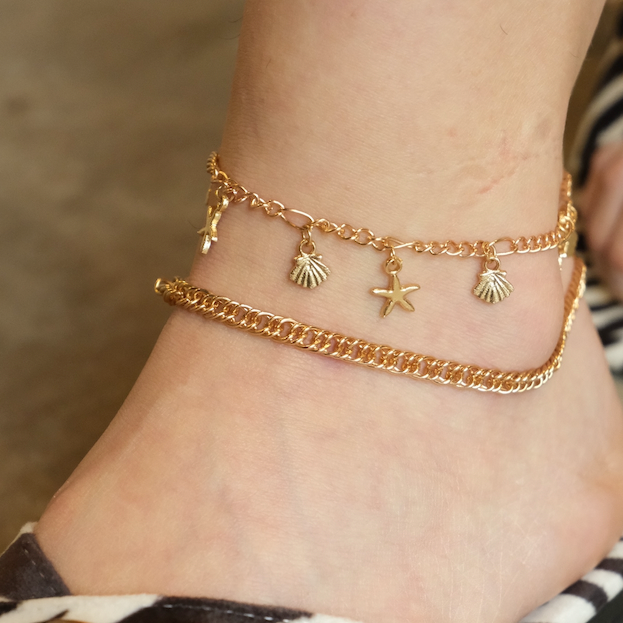 SEA SHELL ANKLET - Anemona Joyería